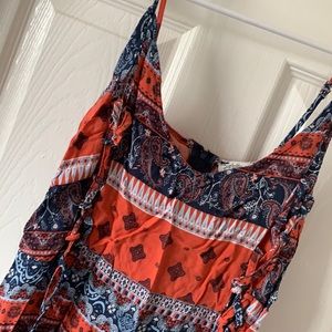 Printed Spaghetti Strap Dress